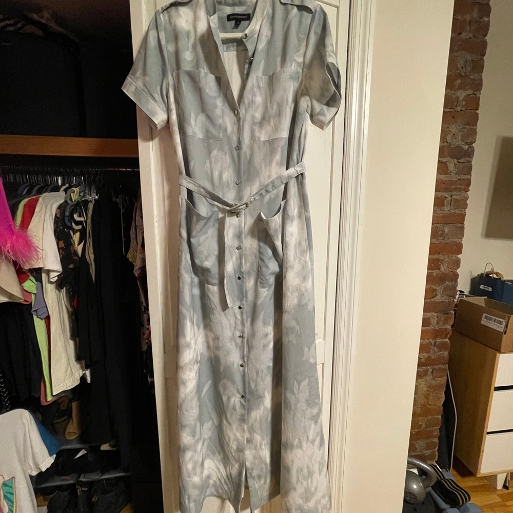 Banana republic utility maxi dress with belt S
